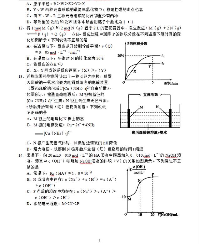 衡中高三化学联考试卷！学霸满分！你能考多少分？