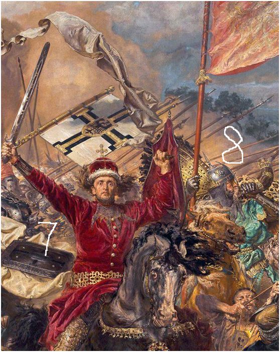 艺术品中的历史波兰第一画家和他的格伦瓦尔德之战