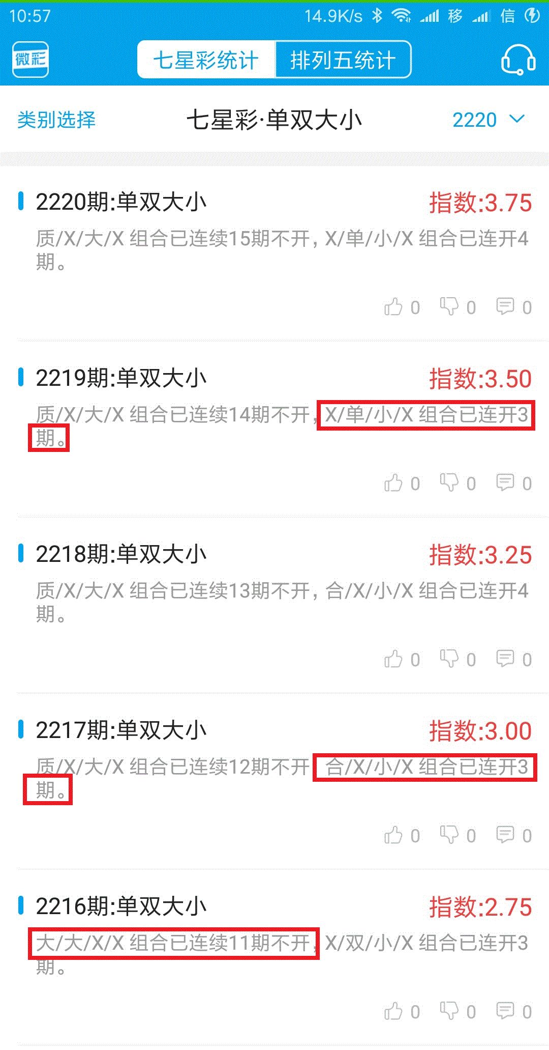 【降龍統計】七星彩上期概率統計1粒頭中！微彩點播APP，你值得擁有！ 科技 第1張