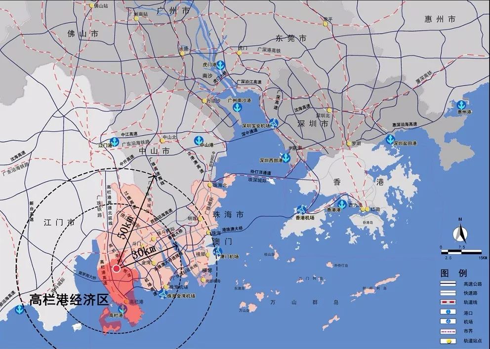 规划区位于珠海市西部,高栏港经济技术开发区平沙镇,包含了 平沙镇