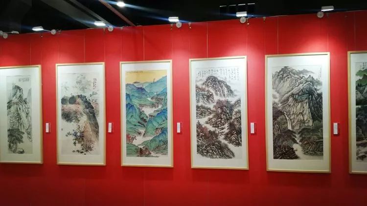 徐州电厂 毛宏文中国画 荷塘人家 中国华能集团青岛热电 赵晶中国画