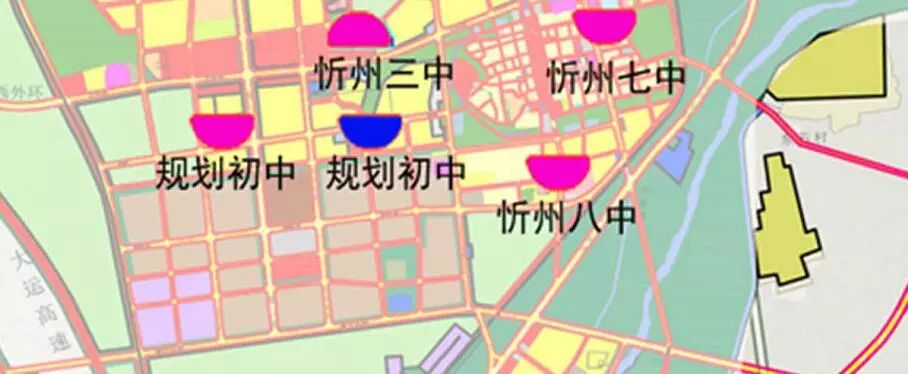 未来十年,忻州中心城区中小学这样布局,不少地方新建学校!