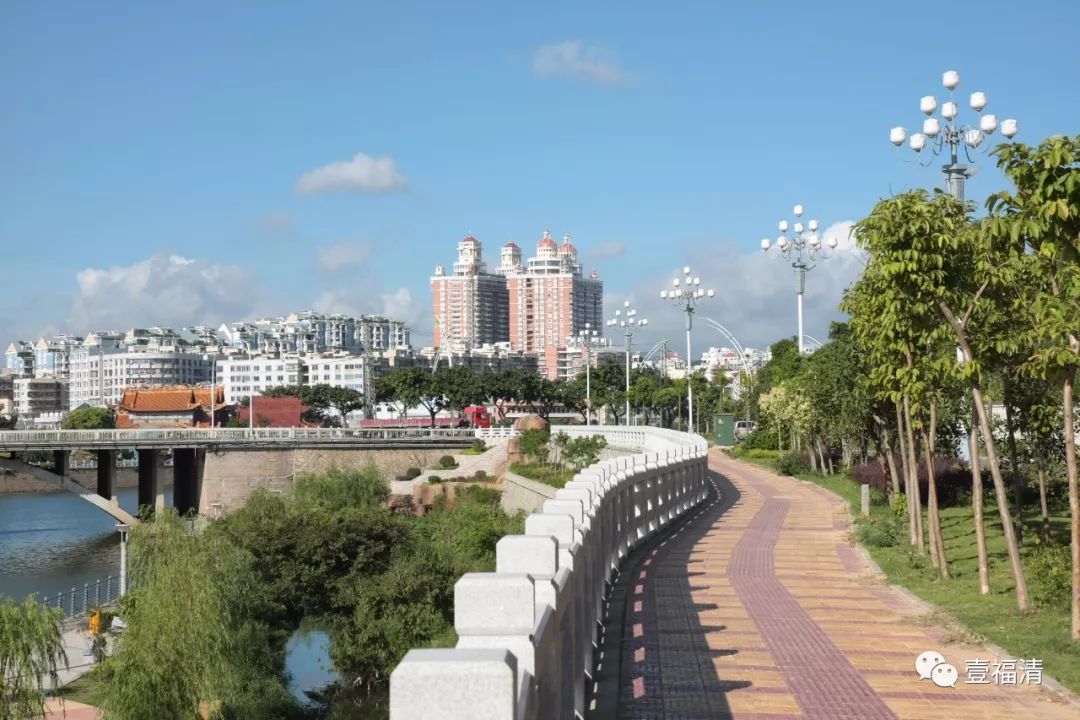 福清城区公园南北纵向沿太城溪,虎溪,大北溪,里美溪,龙山溪,关溪