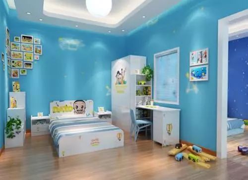 儿童房墙面颜色如何选择儿童房墙面粉刷有何技巧_孩子
