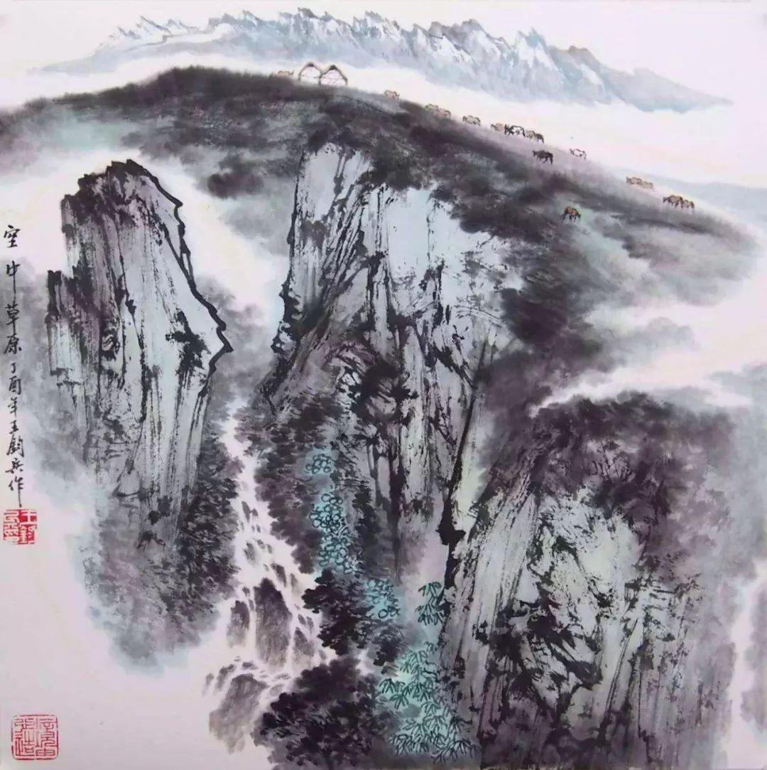 乌鲁木齐纸上画廊——王钧兵山水画,绘新疆风情!