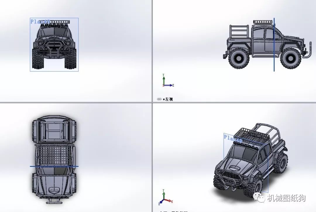 【汽车轿车】小卡车玩具模型3d图纸 solidworks设计 附x_t