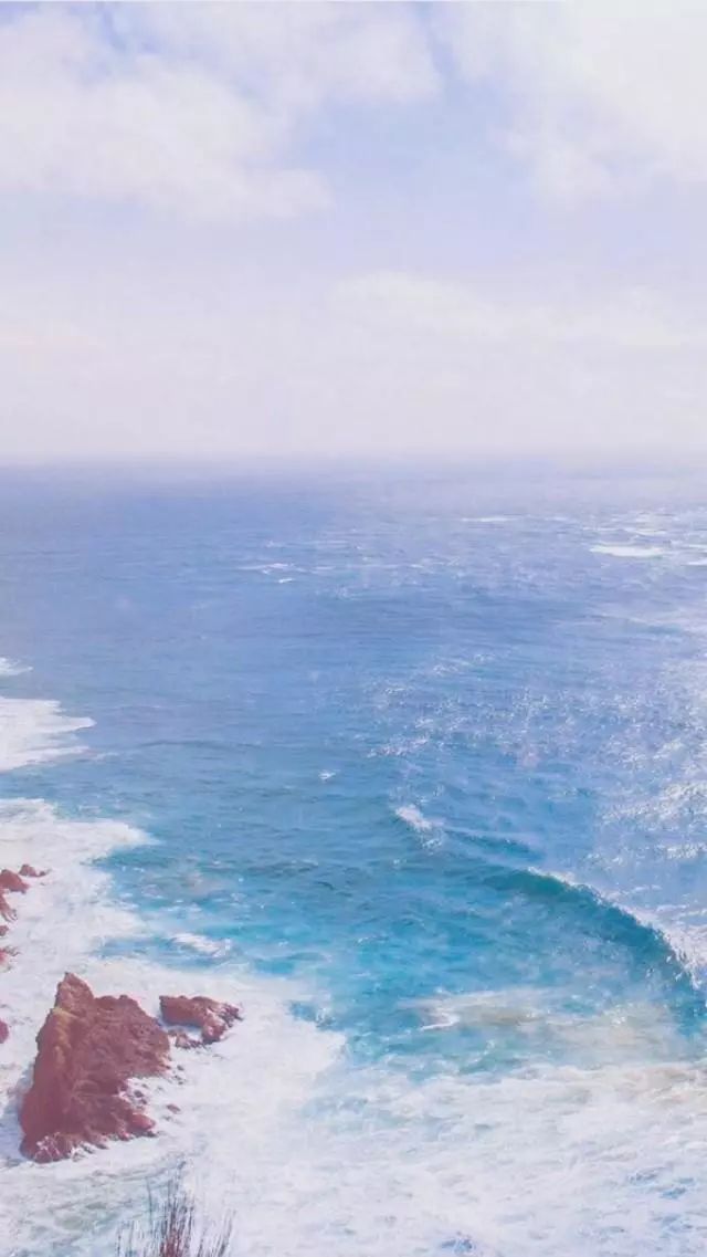 浅蓝色大海系壁纸:你喜欢大海,我爱过你!