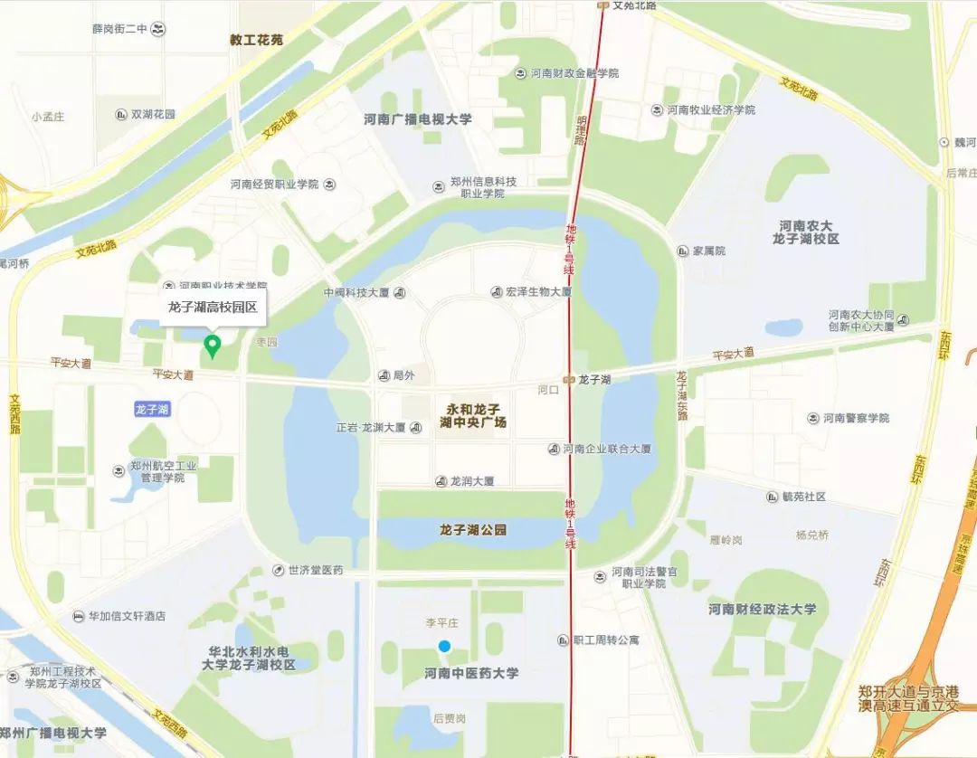 始建于2003年的 郑东新区龙子湖高校园区 又称龙子湖大学城,东大学城