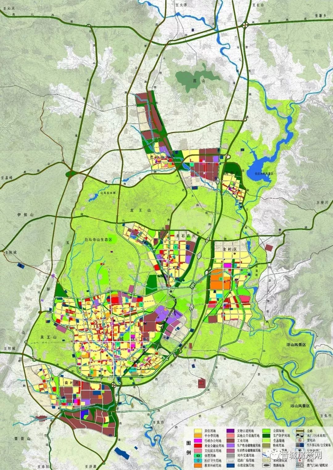 晋城2035总规进行时3张图见证城市发展与各片区繁华