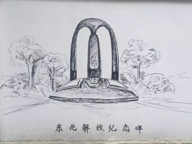 东北解放纪念碑(和平广场)在沈阳市和平区和平大街与新华路,民主路的