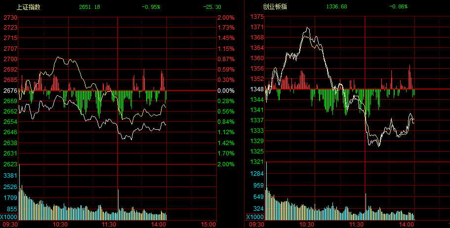 三大指数午后跌幅收窄,创投概念股走强_上海三毛