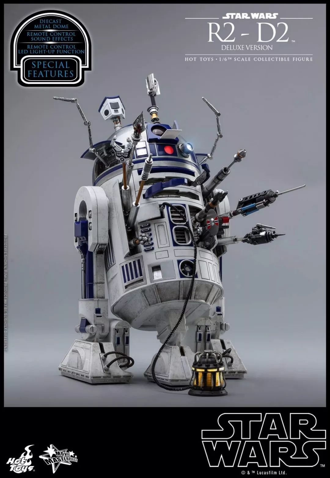 新品预定 hot toys 1/6 mms511 星球大战 - r2 d2 机器人超豪华版【带