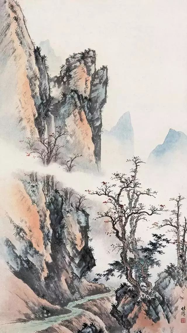 看看这位"写云"大师笔下的山水_郭老画