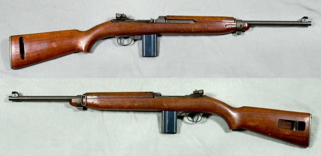 早期的卡宾枪是不配刺刀的 以后的卡宾枪增加了刺刀座 这种武器在二战