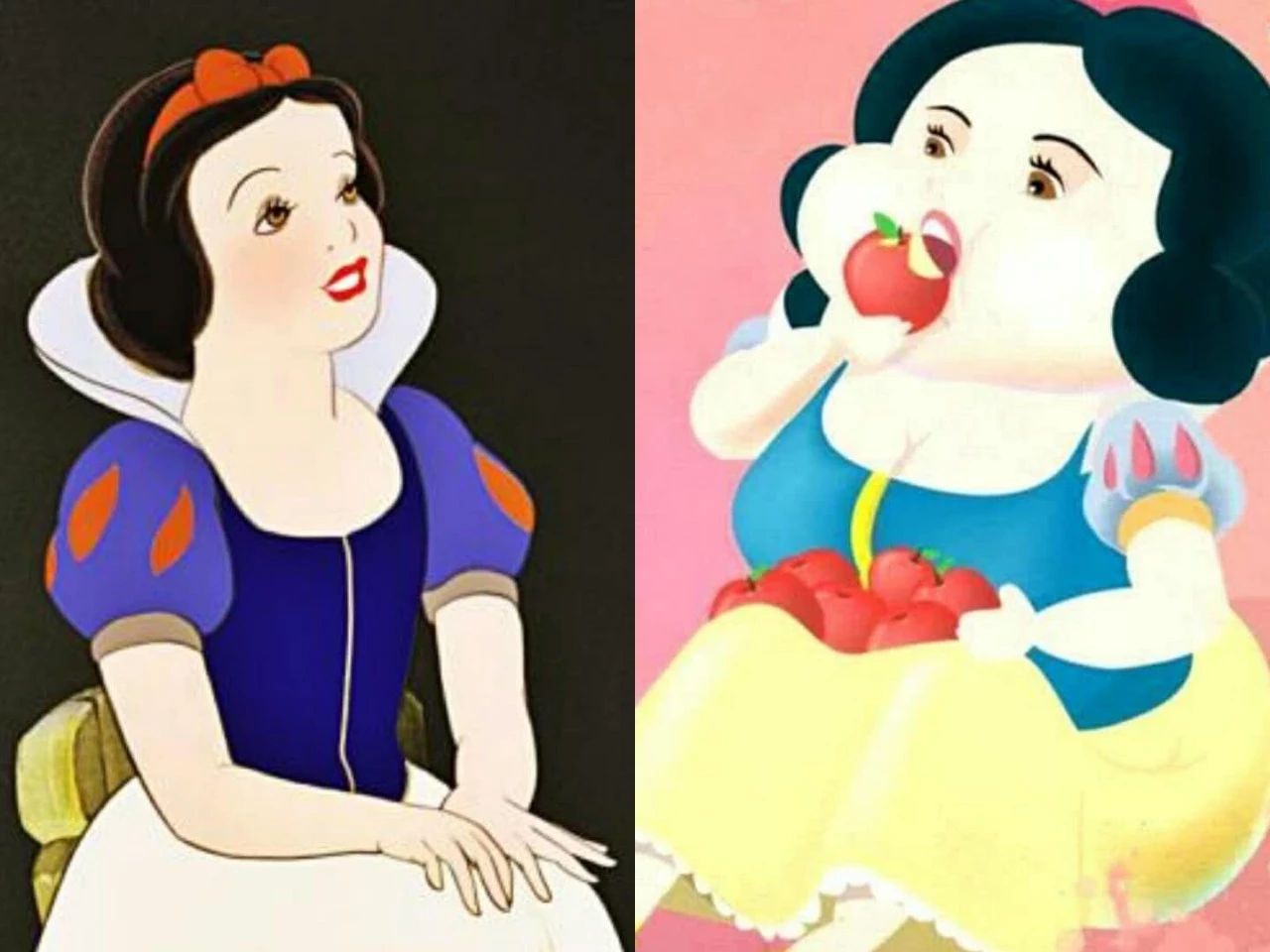 迪士尼胖公主—AI临摹|插画|插画习作|小红帽设计 - 原创作品 - 站酷 (ZCOOL)