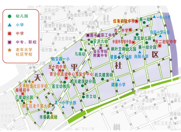 徐汇区教育地图 | 你家门口有多少学校