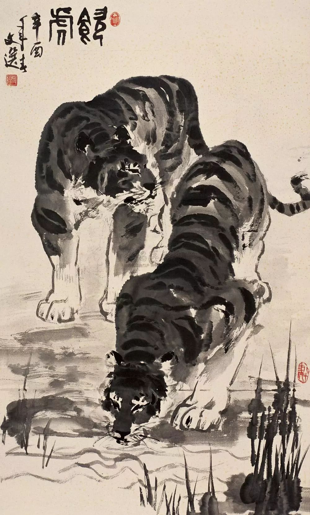 "画虎画皮难画骨",国画画虎集大成者