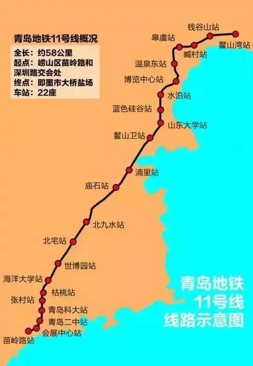 往苗岭路方向 —— —— 往钱谷山方向 6:30 22:00 青岛地铁2号线 往