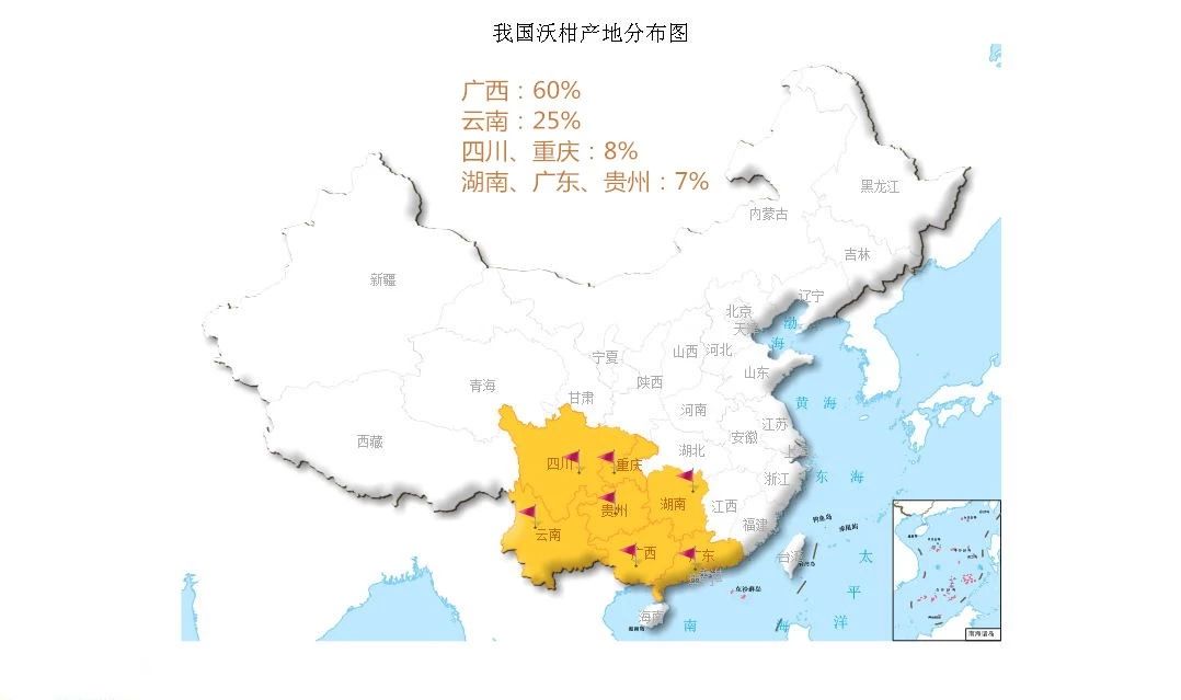 云南占25%左右,四川重庆共占8%左右,湖南,广东和贵州共占7%左右.图片