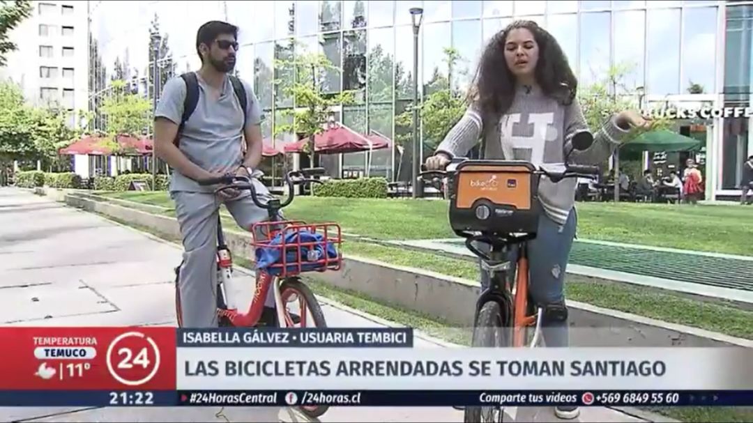 華人在智利有使用過共享單車嗎？智利共享單車在首都大街上隨處可見 科技 第2張