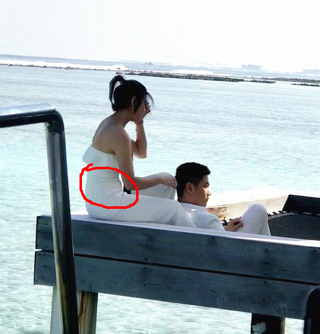 陳妍希夫婦海邊拍婚紗照，網友：小龍女這小肚子贅肉還沒減掉嗎？ 娛樂 第2張