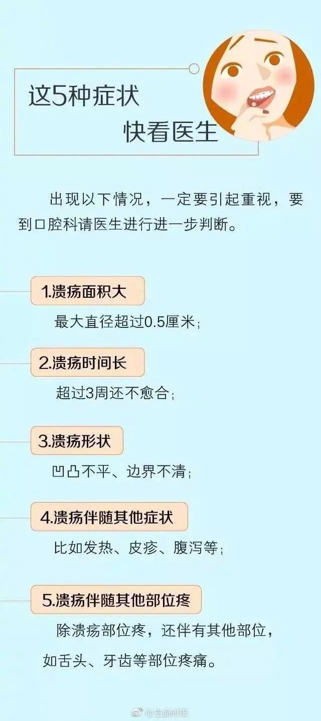 口腔溃疡反复发,该怎么办?