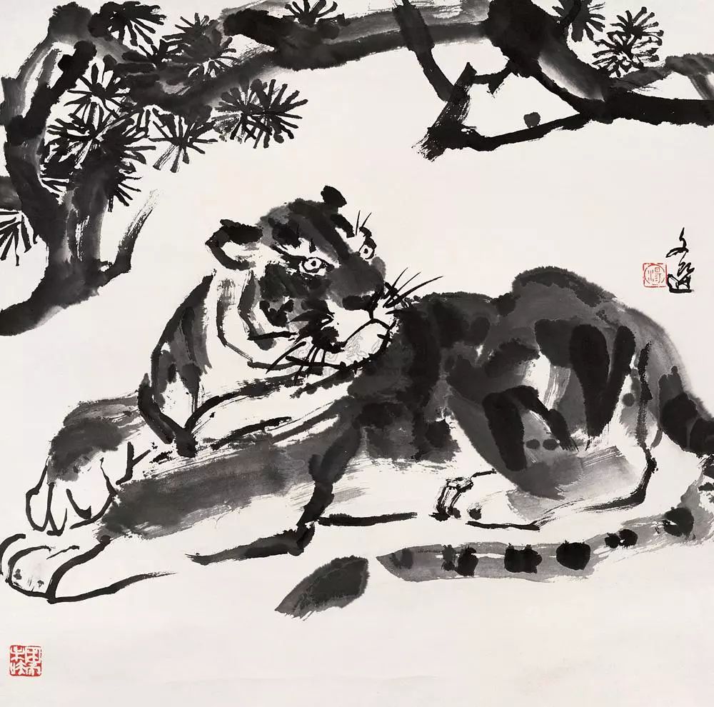 "画虎画皮难画骨",国画画虎集大成者