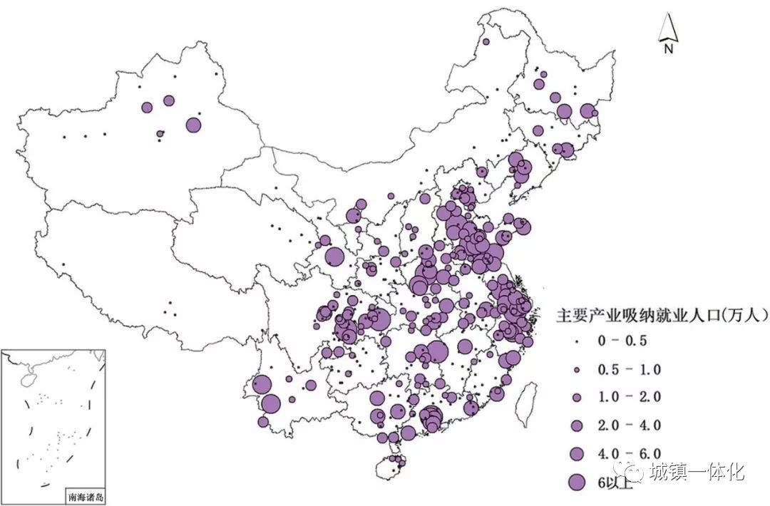 就业人口 分布_中国人口分布地图