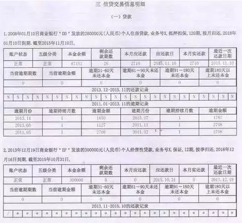 贷款记录重点审核以下几方面:一是贷款机构,二是贷款总金额,三是贷款