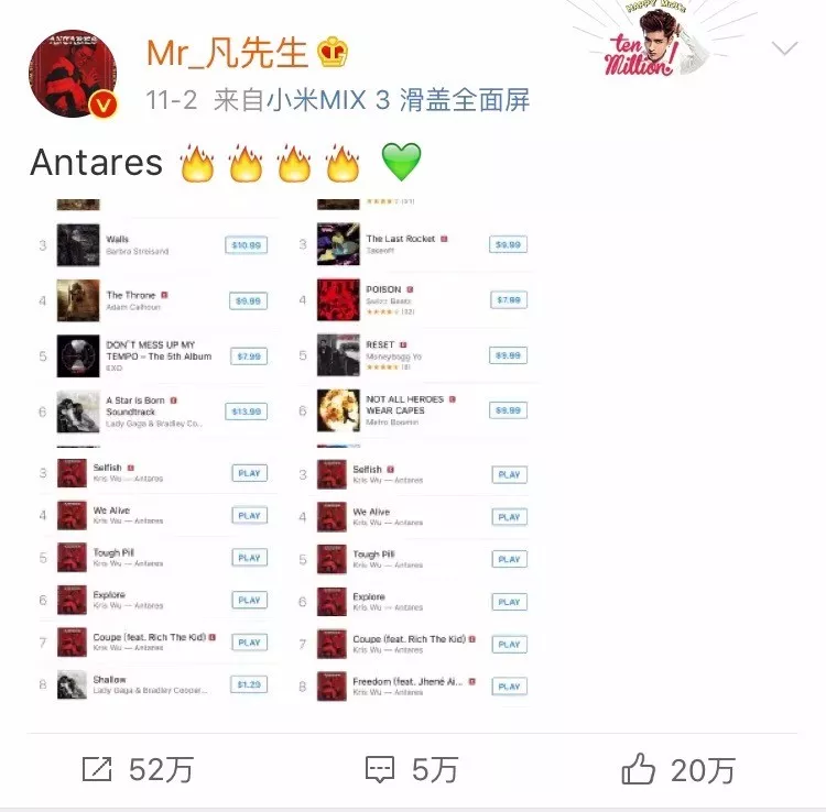 粉絲屠榜北美iTunes，美網友：吳亦凡是來自中國的騙子… 娛樂 第6張