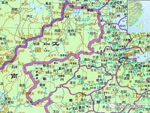 宣文化的地域范围与历史上宣州吴语方言范围基本一致,又与古宣州疆域