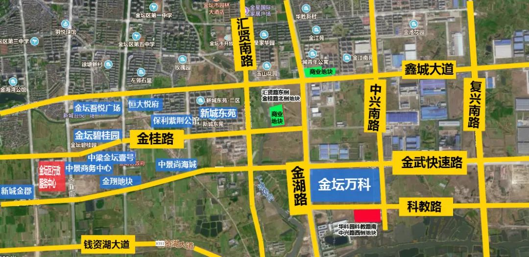 华科园科教路南中兴路西侧地块位于金坛科教路南侧,中兴路西侧,晨风