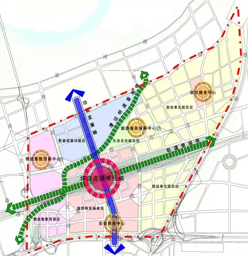 从规划图看,高铁新城核心区3.