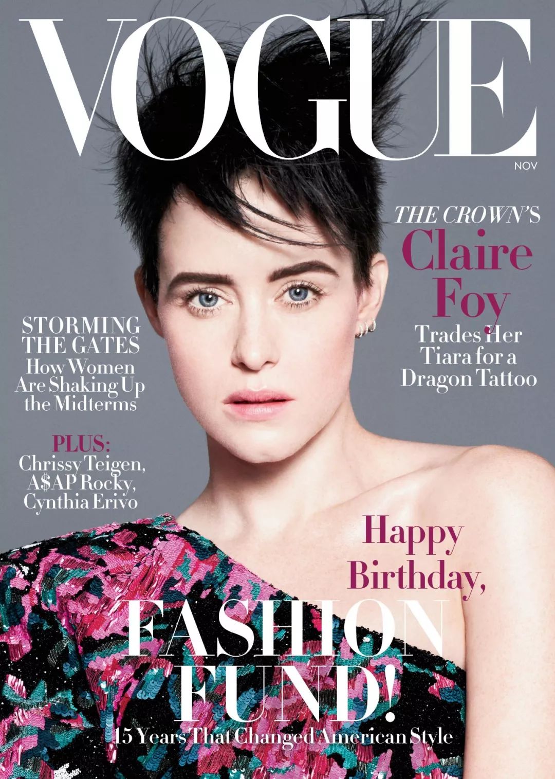 全球Vogue十一月刊封面盤點，中國版應該選擇停刊！ 時尚 第2張