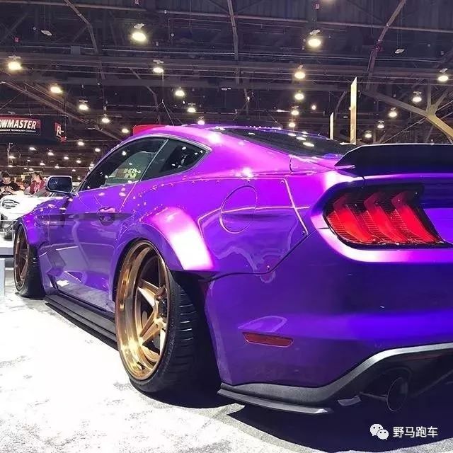 当一台v8的福特mustang患上"恐高症",宽体低趴姿态犹如一辆坦克