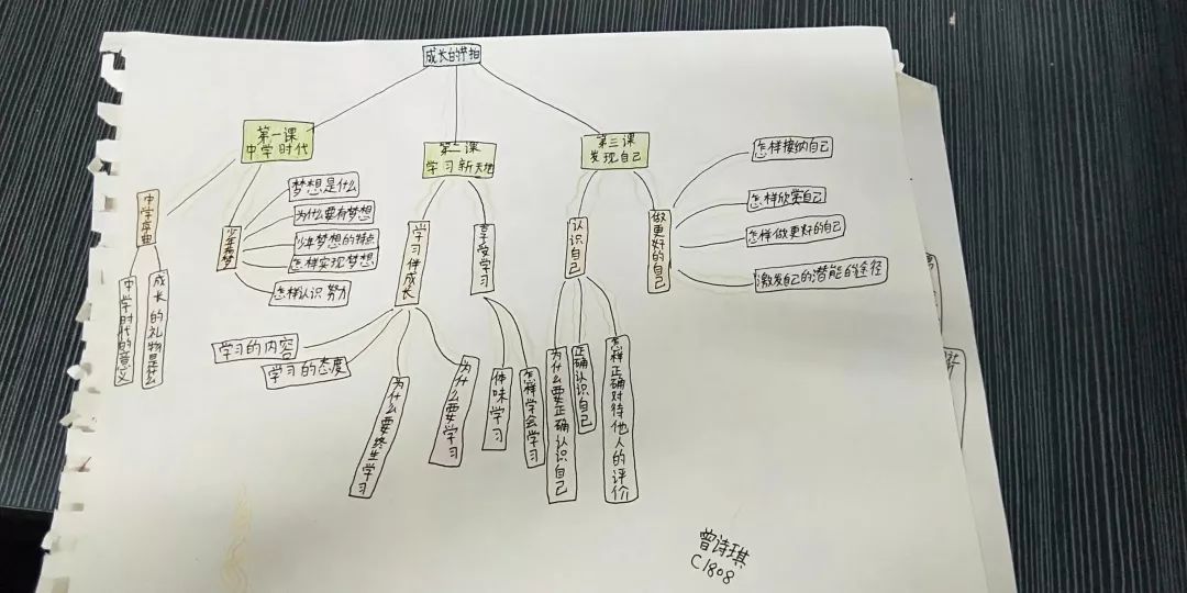 【景弘政治】道德与法治思维导图运用初探