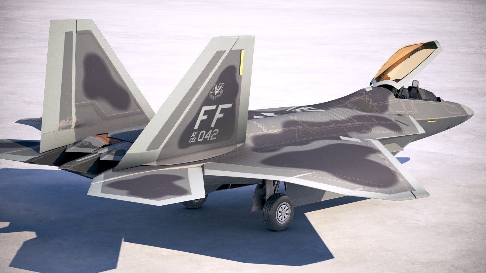 美军第五代战机f-22猛禽cg图,细节描绘精确到位,值得收藏