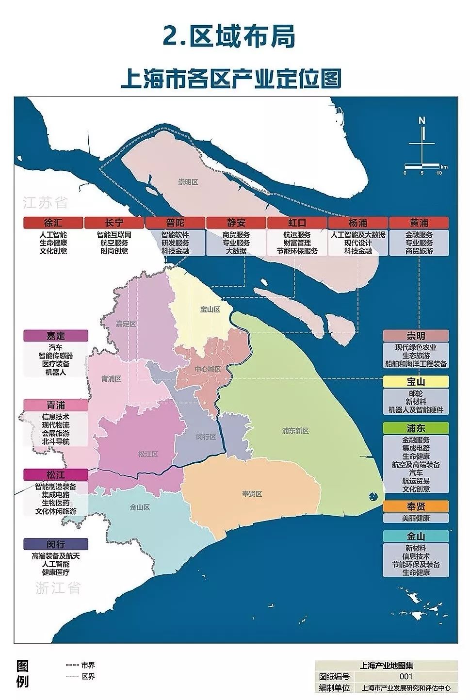 上海各区,重点区域以及 重点行业的产业定位和空间布局 那么 松江区的