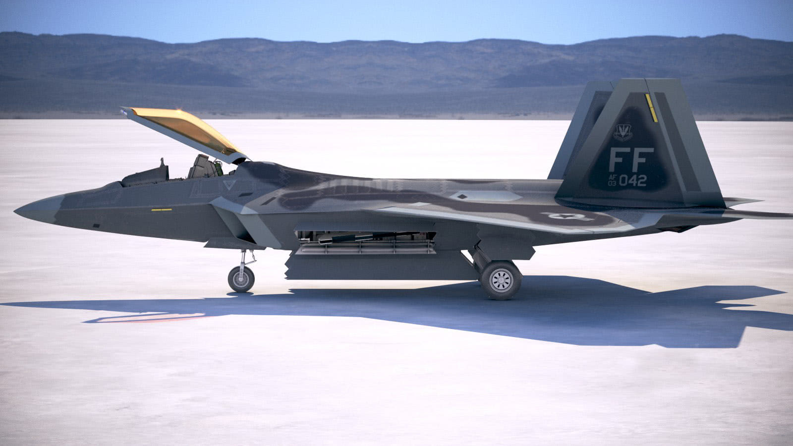 多角度审视f-22猛禽战机,你觉得歼20能战胜它吗?