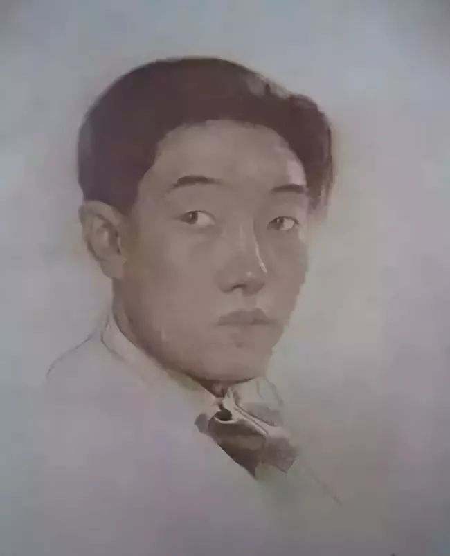 徐悲鸿自画像(炭精笔,纸本1925年)