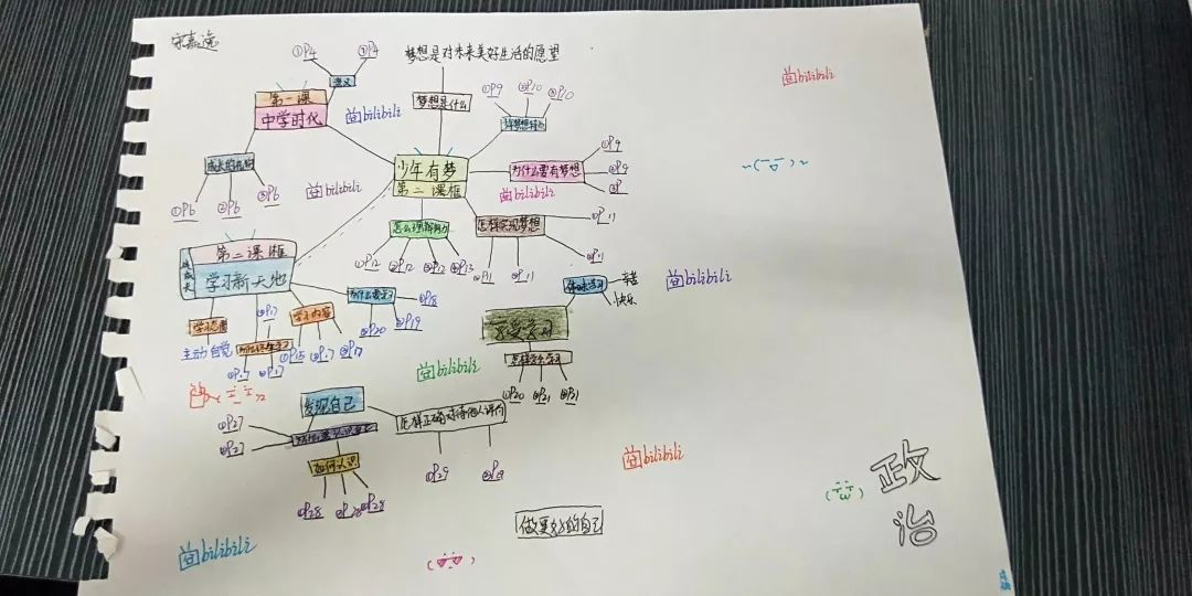 【景弘政治】道德与法治思维导图运用初探