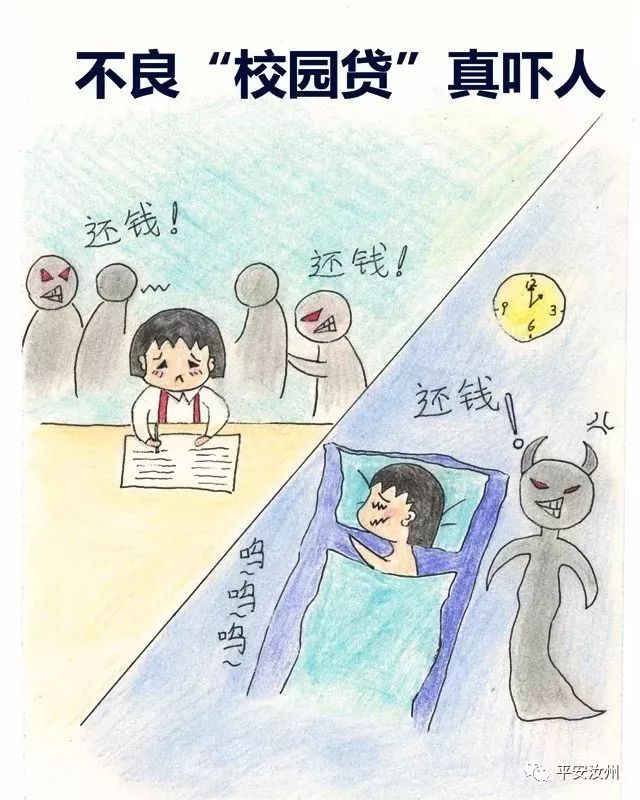 漫画远离校园贷避开校园害