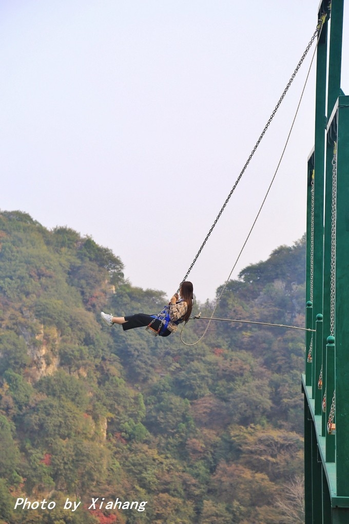 蹦极,空中飞人,悬崖秋千,你敢来挑战吗?_云丘山