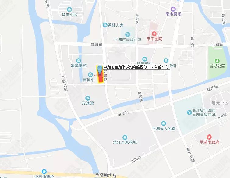 【11月13日出让】平湖市钟埭街道钟溪路南侧地块