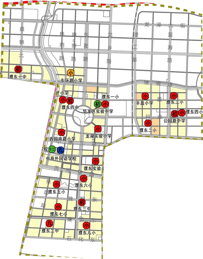 未来17年内濮阳市城区小学中学规划都在这里