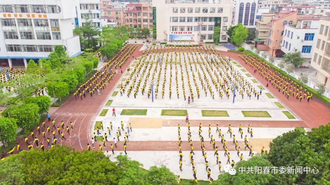 阳春市第二中学校园.