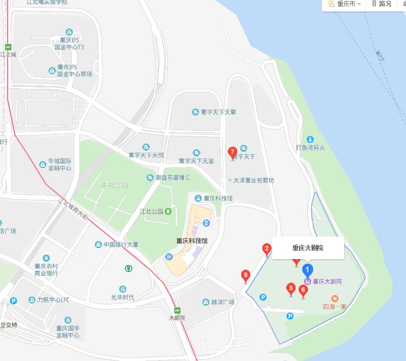 想看的小伙伴们 乘坐轻轨六号线到大剧院或中央公园站参观即可