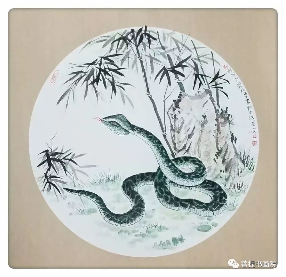 书画家谭向东的国画《吉祥十二生肖》画写意欣赏