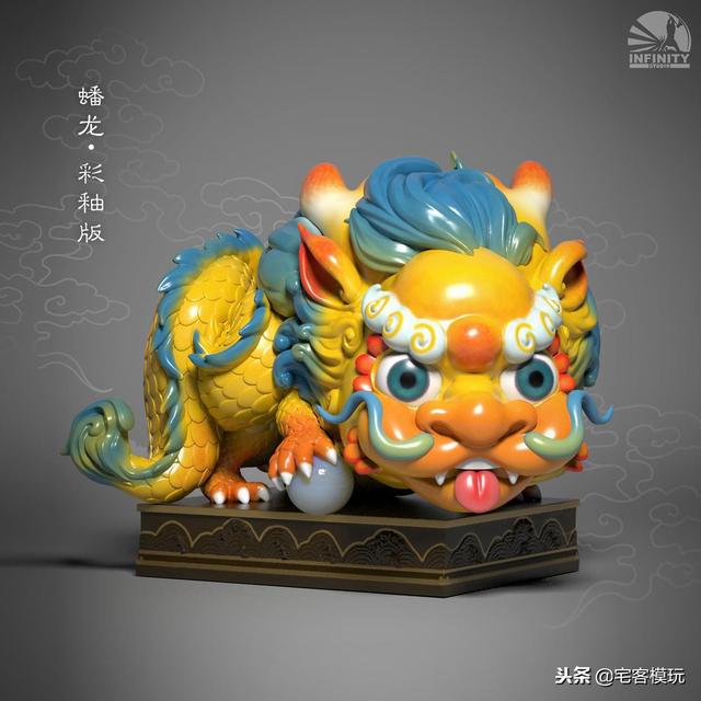 模玩资讯:开天工作室新品 开天小瑞兽 蟠龙与麒麟