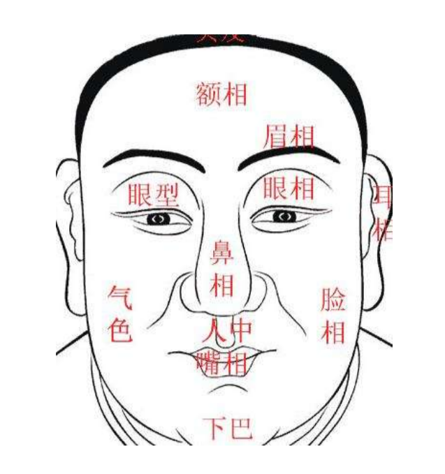 头部面相的九种看法